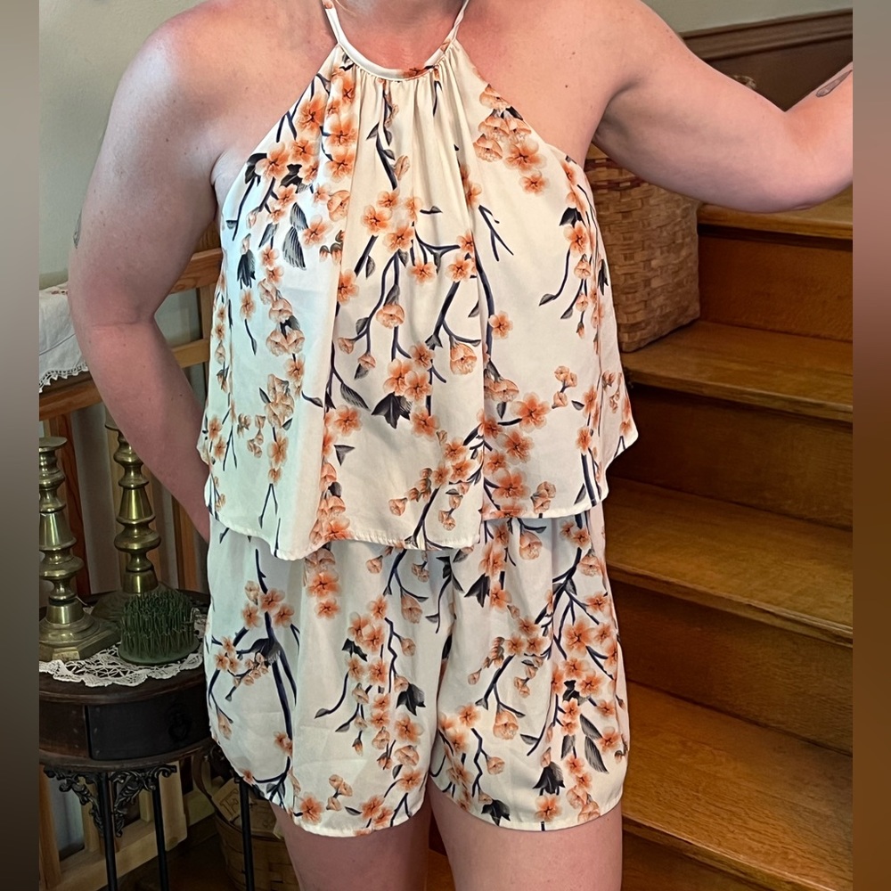 Blue Blush Romper